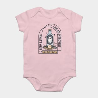 Introvert Ghost - For Lonely People - Halloween Baby Bodysuit